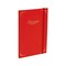 New York Central Eternity Ninety Flat Book - 5x5x8.5" Sketch Watercolor Journal - Red Soft Paperback Cover - Watercolor Sketchbook Journal w/ Elastic Band, 10 Sheets 100% Cotton, 90 lb Cold-Pressed